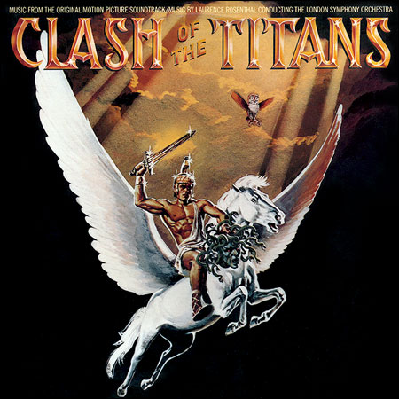 Обложка к альбому - Битва титанов / Clash Of The Titans (by Laurence Rosenthal)