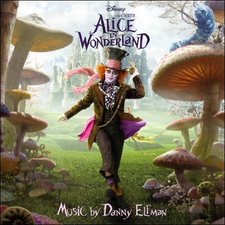 Обложка к альбому - Алиса в стране чудес / Alice in Wonderland (by Danny Elfman)