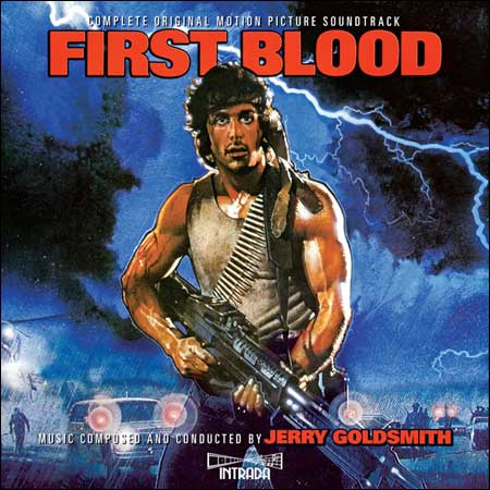 Обложка к альбому - Рэмбо: Первая Кровь / Rambo: First Blood (Intrada MAF 7111)