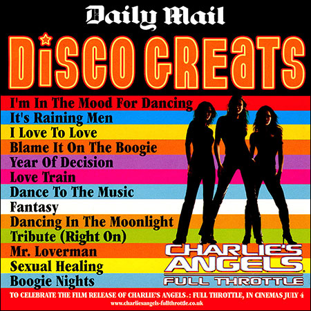 Обложка к альбому - Daily Mail - Disco Greats - Charlie's Angels: Full Throttle