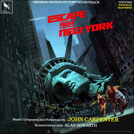 Обложка к альбому - Побег из Нью-Йорка / Escape from New York (Varèse Sarabande Edition)
