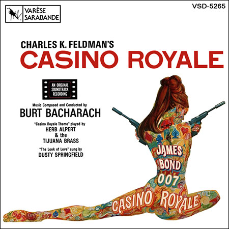 Обложка к альбому - Казино «Рояль» / Casino Royale (1967 / Varése Sarabande Edition)
