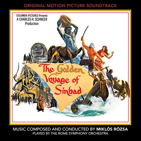 Обложка к альбому - Золотое путешествие Синдбада / The Golden Voyage of Sinbad (Intrada Edition)