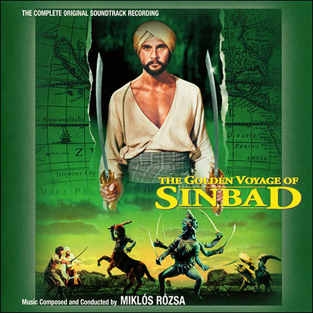 Обложка к альбому - Золотое путешествие Синдбада / The Golden Voyage of Sinbad (Prometheus Records)
