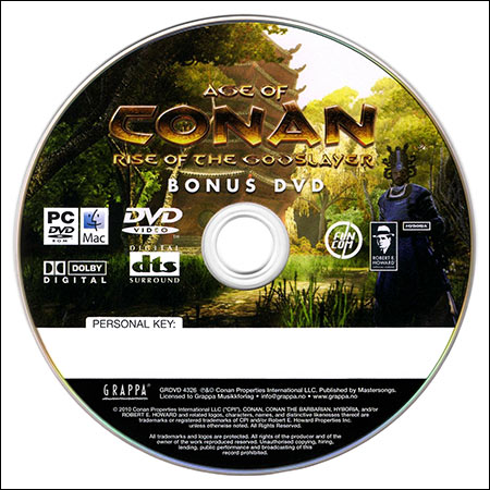 Дополнительная обложка к альбому - Age of Conan: Rise of the Godslayer Original Soundtrack (5.1 surround)
