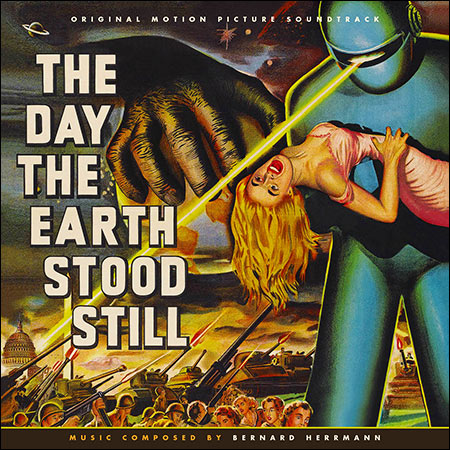 Обложка к альбому - День, когда Земля остановилась / The Day the Earth Stood Still (1951 - La-La Land Records Edition)