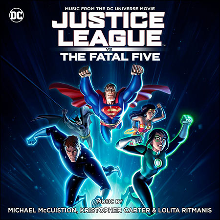 Обложка к альбому - Лига справедливости против Смертоносной пятерки / Justice League vs. the Fatal Five