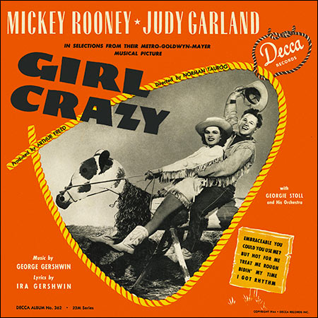Обложка к альбому - Сумасшедшая девчонка / Girl Crazy (Decca)
