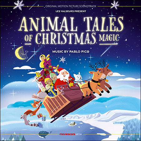 Обложка к альбому - Новогодние истории зверушек / Animal Tales of Christmas Magic